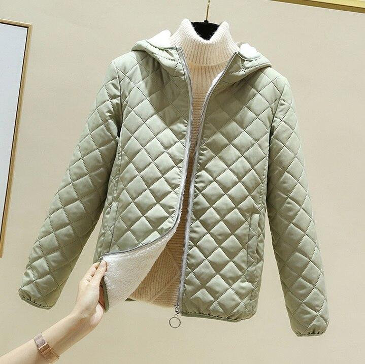 Mode Damen Baumwollmantel Neue Winterjacken Kurze Kapuze Verdicken Warme Jacke Parkas Parka Outwear