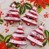 Unique Handmade Christmas Ball Ornaments Cake Tree Shaped Hanging Decor for Festive Holiday Home Decoration and Gift Exchange
