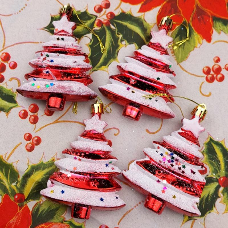 Unique Handmade Christmas Ball Ornaments Cake Tree Shaped Hanging Decor for Festive Holiday Home Decoration and Gift Exchange