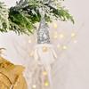 4PC Christmas Decoration Sequin Hat Forest Old Man Pendant Christmas Faceless Doll