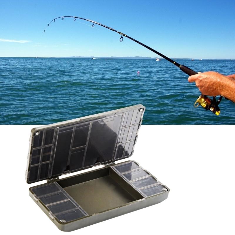 Compartments Fishing Lures Box Baits Storage Case Fishing Tackle Storage Trays Hook Organizers Waterproof Lures Box