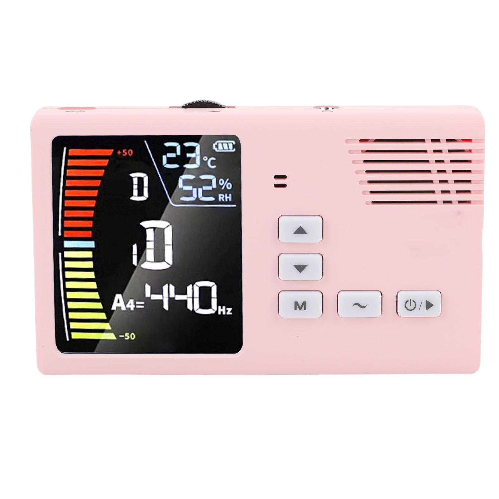 

Метроном Тюнер Перезаряжаемый Светодиодный Дисплей 3 в 1 Цифровой Тюнер Генератор Тона для Гучжэн Гуцинь Эрху Пипа Белый Pink розовый