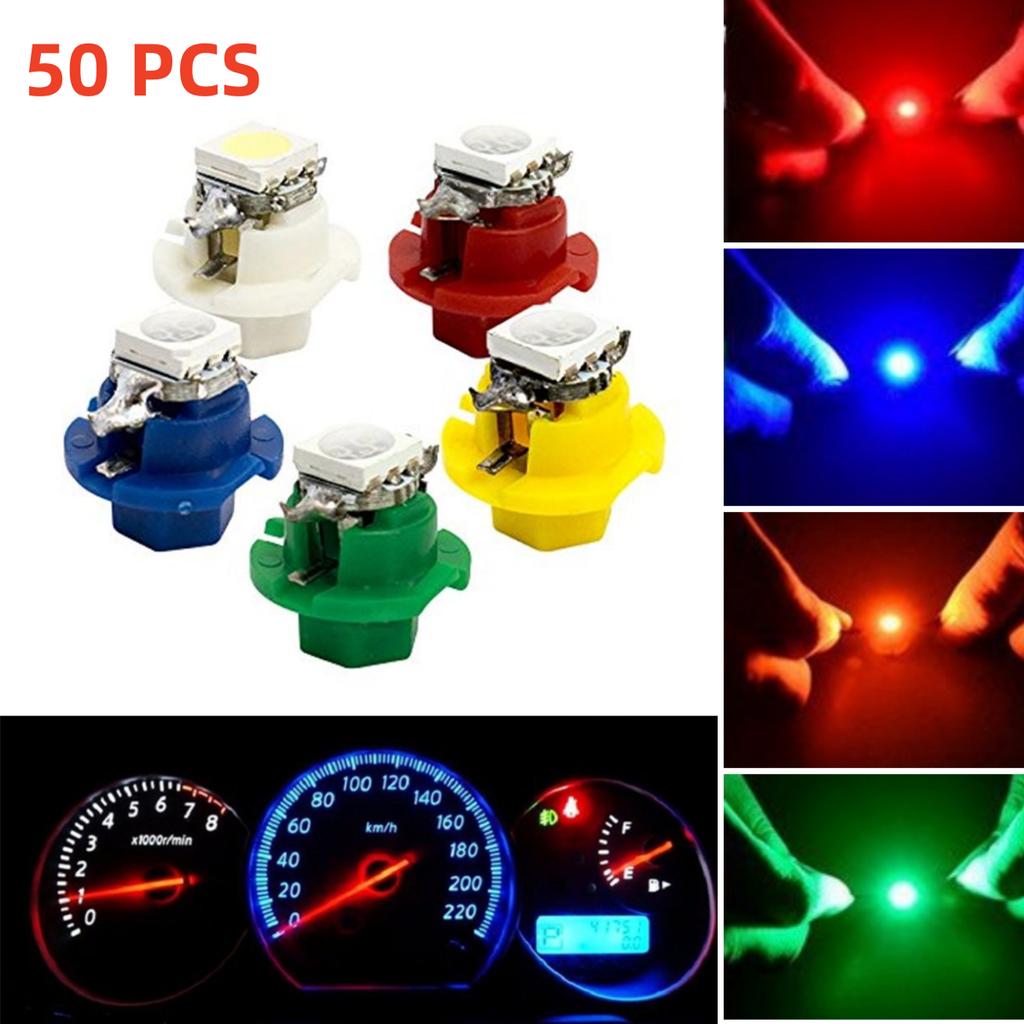 50 Pcs LED Dashboard Side Lights for Car (12V)