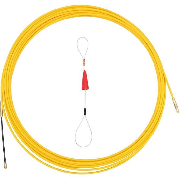 49 Feet Fiberglass Fish Tape Wire Puller Through Wall Wire Threader Fish plus Fish Cable Fastener