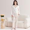 Rainbow Striped Pajamas Women'S Ins Wind Sweet Little Squirrel Ice Silk Thin High-End Loungewear Autumn Suit