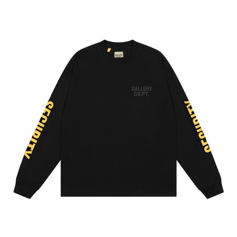 T-shirt da uomo oversize a maniche lunghe in cotone con stampa grafica, top casual streetwear