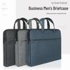 A4 Men's Briefcase Business Tote – Handheld Document & Laptop Bag for Office & Travel