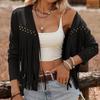 Women's Tassel Trendy Cardigan Jacket - 2026 Long Sleeve Fashionable Style