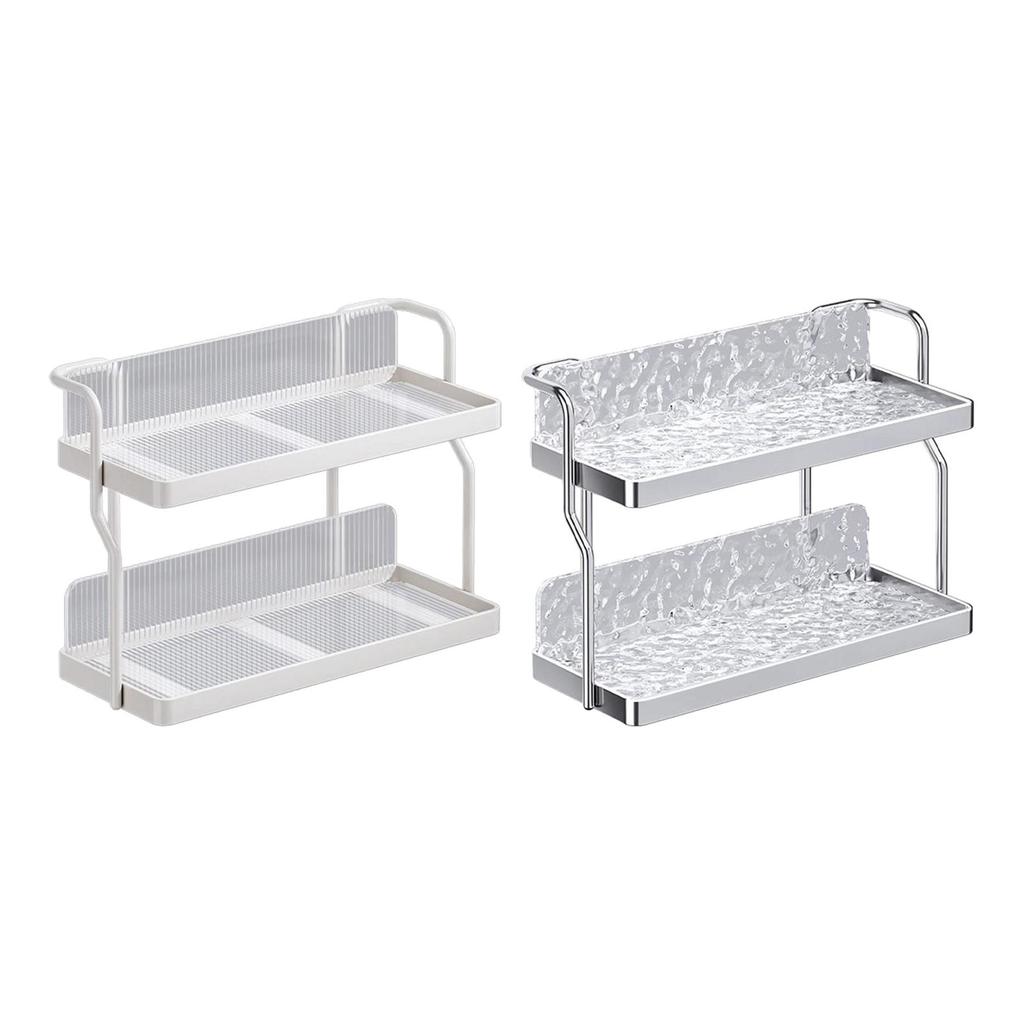 Bathroom Storage Rack Cosmetic Tray Jewelry Organizer Multipurpose Tea Cup Holder