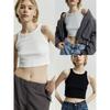 Russian Single L Home XS-XL Size French Simplicity Short Thread Camisole Inner Wear Women's Bottoming Shirt Basic Style Summer