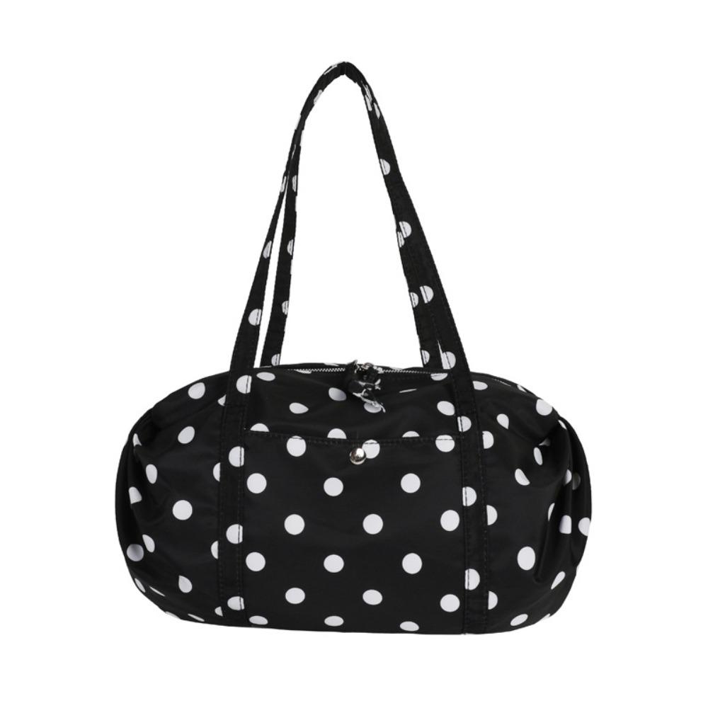 Large Capacity Foldable Storage Bag Foldable Bowling Bag Foldable Nylon Handbag  Women