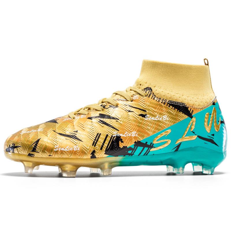 High-top Football Shoes, New Long Nails and Broken Nails, Sports Training Football Shoes for Young Children and Primary School Students