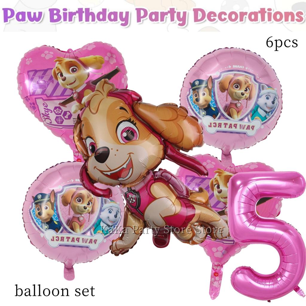 Paw Patrol Birthday Party Decor Dog Skye Disposable Tableware Tablecloth Cup Plate Baby Shower Kids Gift Girl Boy Party Supplies