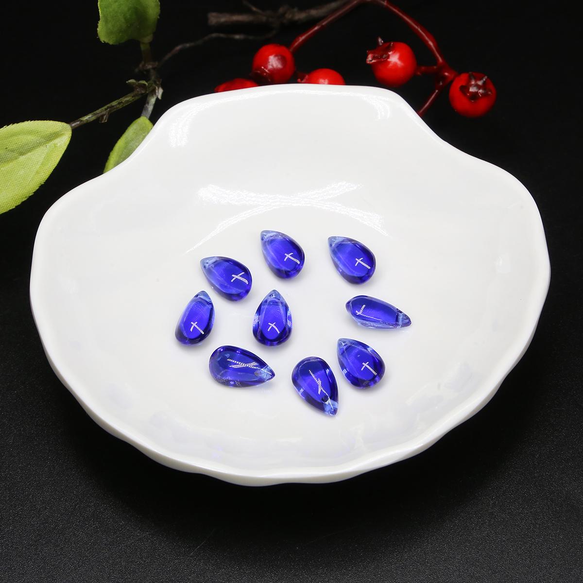 

5 шт. 14x18 мм скляна чеська крапля води кулон розсипні намистини для виготовлення ювелірних виробів DIY сережки