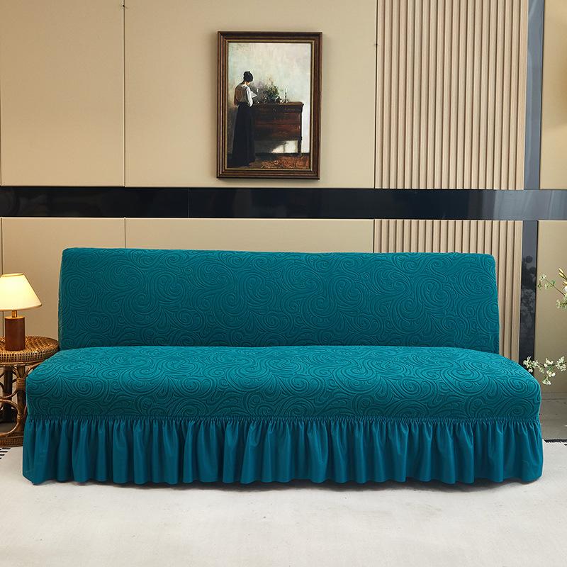 

Утолщенная жаккардовая юбка для дивана, покрывало для кровати, чехол для дивана без подлокотников Alice, чехол со свастикой, универсальная модель Large 190-220cm