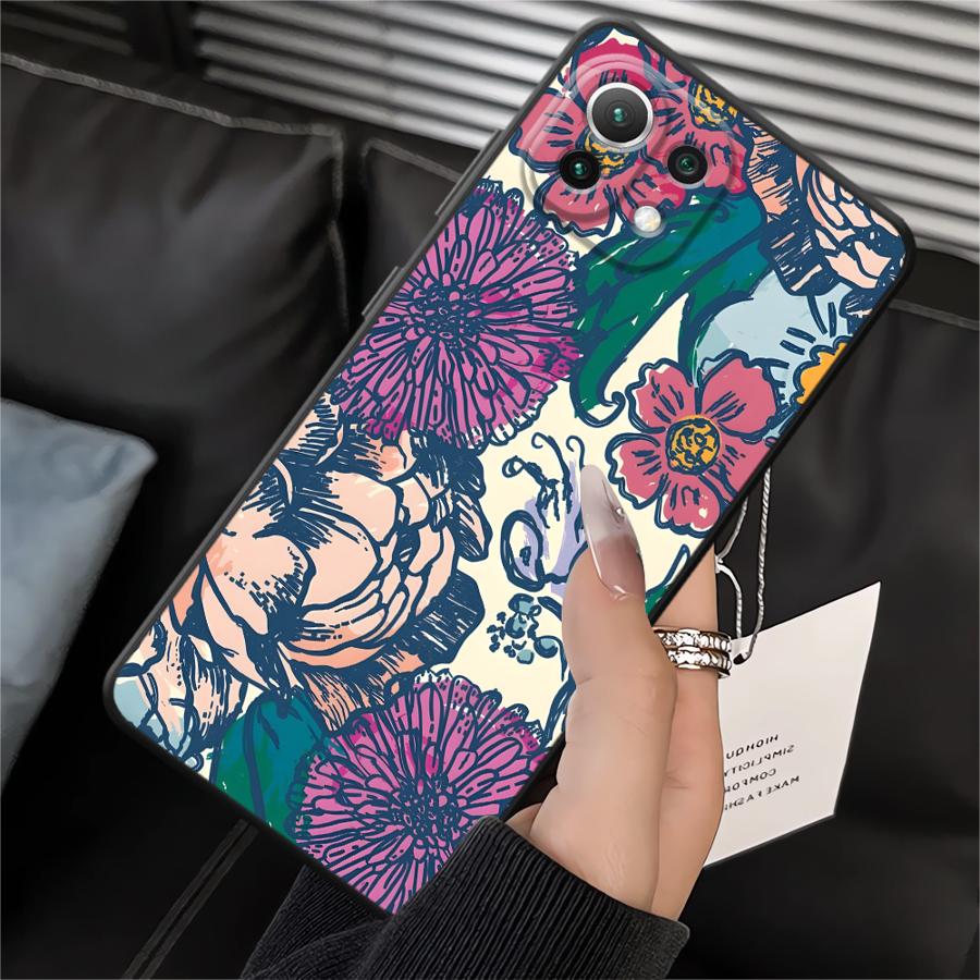 

Cartoon Flower Funda Phone Cover Case for Xiaomi Mi 11 12T Pro 10T 12X 11T 12 13 Lite 14 Xiaomi 12 Lite