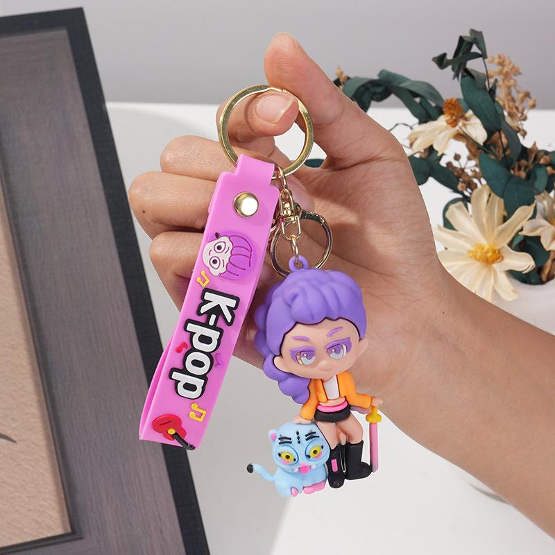 Kpop Hexenjäger Puppe Übergroßer Schlüsselanhänger Anhänger PVC Weichgummi Trendiges Spielzubehör