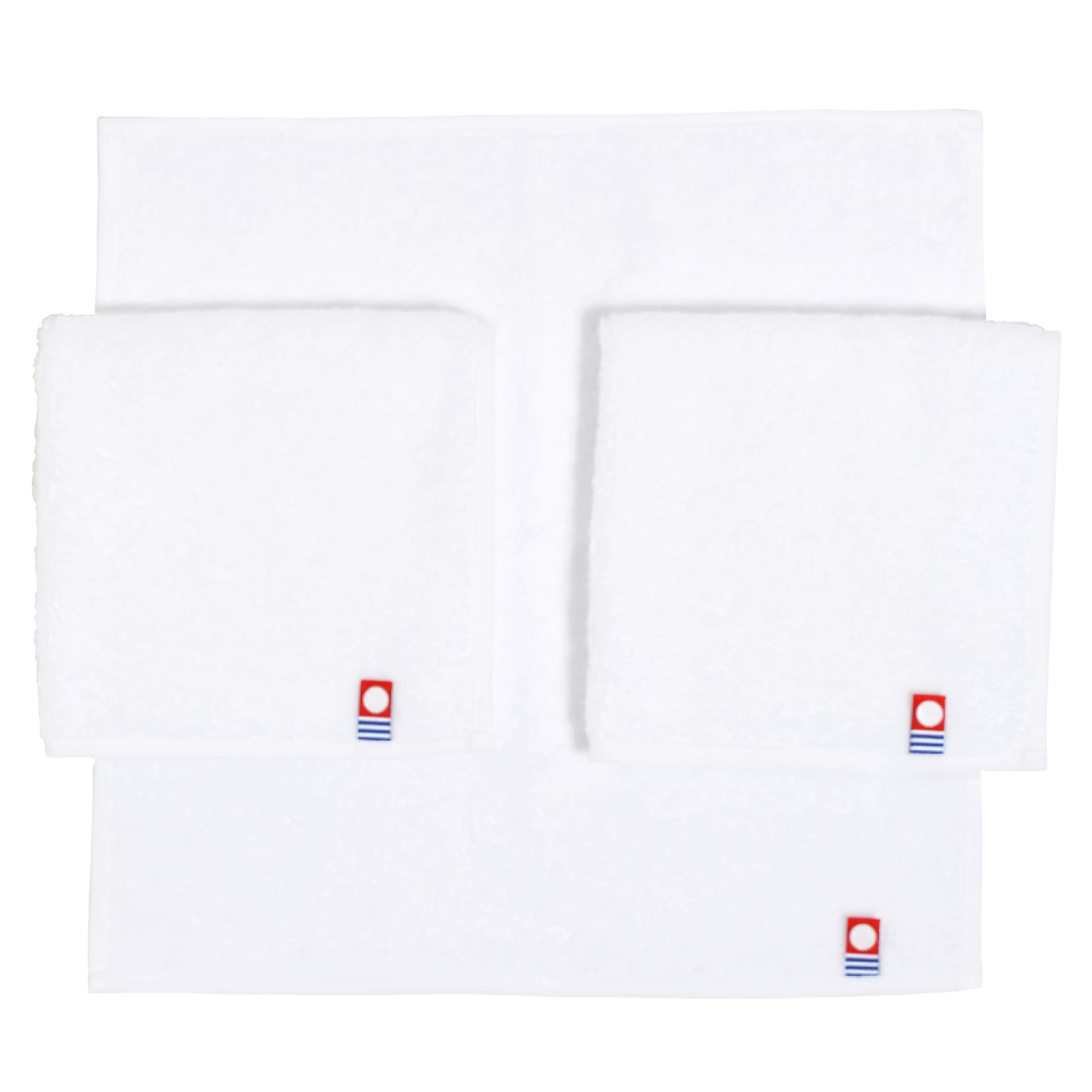 [OZ UOMO] Imabari Towel Handkerchiefs, Set of 3, Hand Towels, Mini Towels, Small Size (25 x 25 cm), Towel Fabric, White