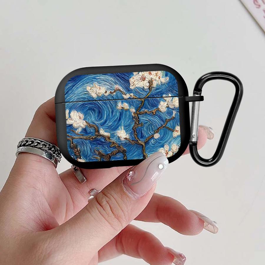 

Case For Airpods Pro3 4 Pro Pro2 1 2 3 Earphone Cases Cover Van Gogh s Flower Art Airpods Pro 3
