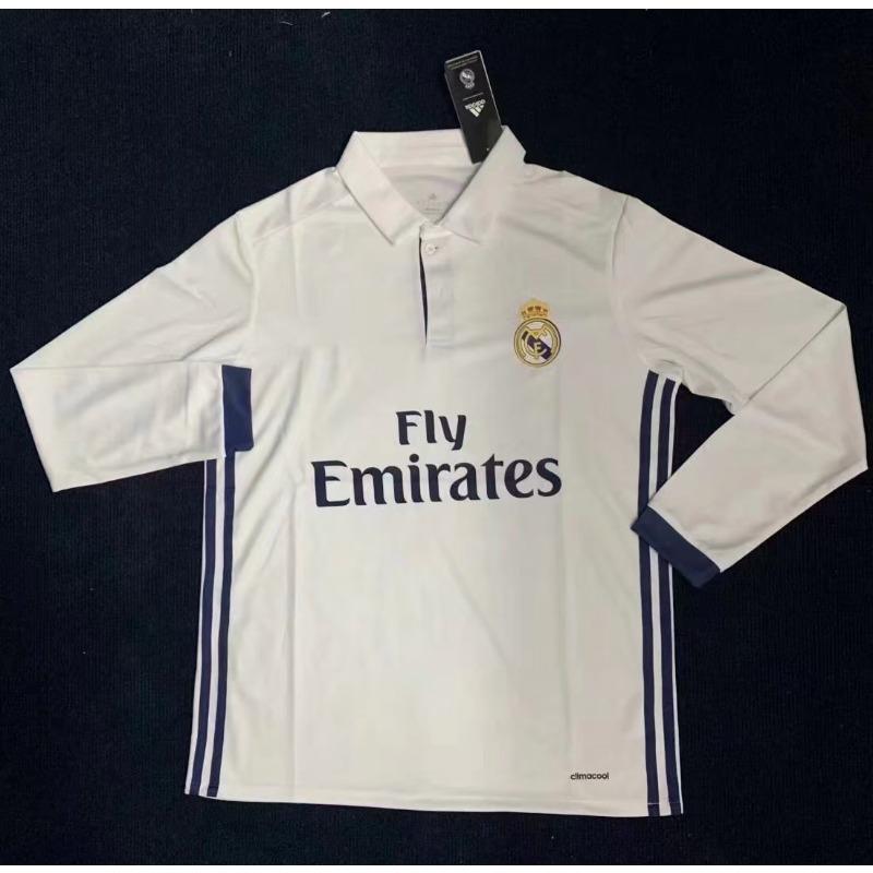 Source Direct Supply Retro Long-sleeved Jersey Real Madrid Barcelona Manchester United Juventus Liverpool Embroidery Sports Ball