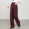 Fanzhen Women's High-Waist Draped Wide-Leg Trousers