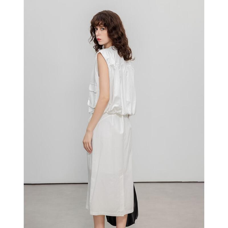 Women's Summer Cotton Workwear Vest & Skirt Set