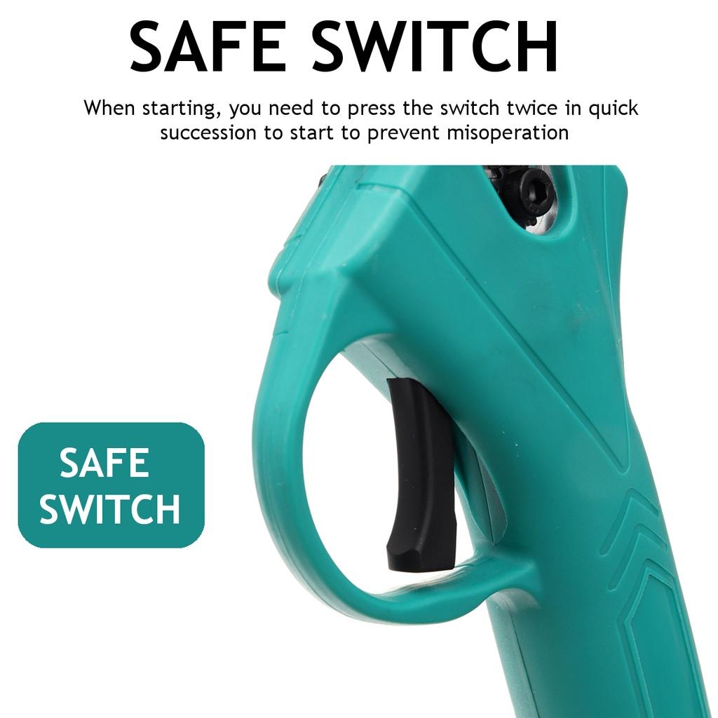 98V Cordless Pruner Electric Pruning Shear with 9700mAh Lithium-ion Battery Efficient Fruit Tree Bonsai Pruning Branches Cutter 500W