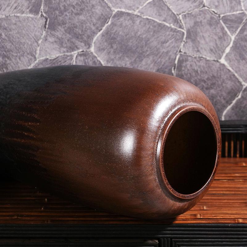 Retro Ceramic Floor Vase for Living Room and Hotel Décor