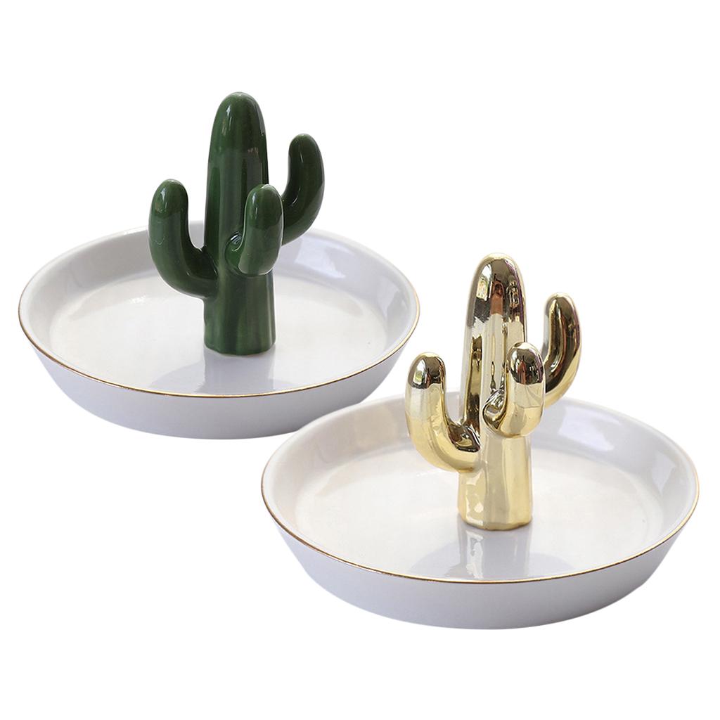 Bibelouri Ceremice Personalizate Tavă Cercei Depozitare Bijuterii Verde