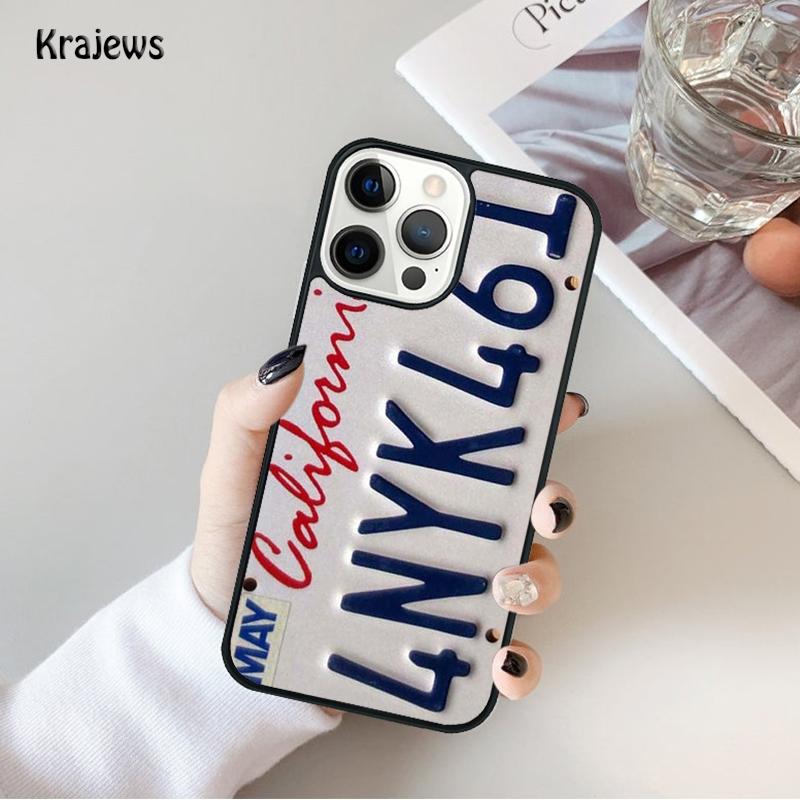 PLATE LICENSE CALIFORNIA Phone Case For iPhone 17 Air 16 15 14 Max Plus 11 12 13 Pro Max Phone Cover Coque