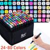 Dual Tip Alcohol Markers Brush Fine Tip Artist Painting Professional Sketch Marker Pen Graffiti Manga Drawing Tools Art Supplies