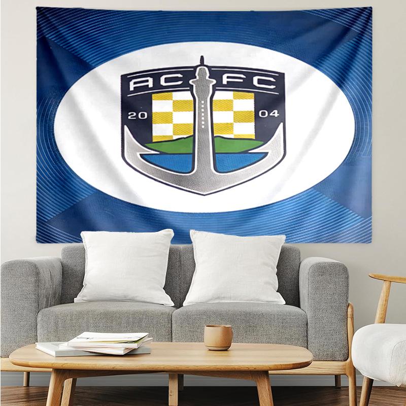 Auck-land Football Club Printed Printed Tapestry, for Bedroom,Livingroom, Dormitory, Large Wall Decor, Fabric Decor Fan Birthday Gifts