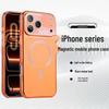 Apple 17 Pro Max Electroplated Magnetic Suction Case—Drop-Proof, Creative Design for iPhone 16 & 15