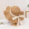 Lace Bow Straw Sun Hat