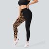 Pocket Style High-Waisted Yoga Pants Women's Leopard Print Fitness High-Stretch Butt-Lifting Sports Leggings
