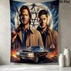 Dean Winchester Wall Tapestry Aesthetic Wall Hanging Printed Fabric Blanket Decorative Tapestries For Bedroom Living Room Home Decor