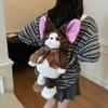 Cute Devon Rex Cat Backpack Stuffed Animals Animals Plush Bag Plush Cat School Bags  Birthday Gift