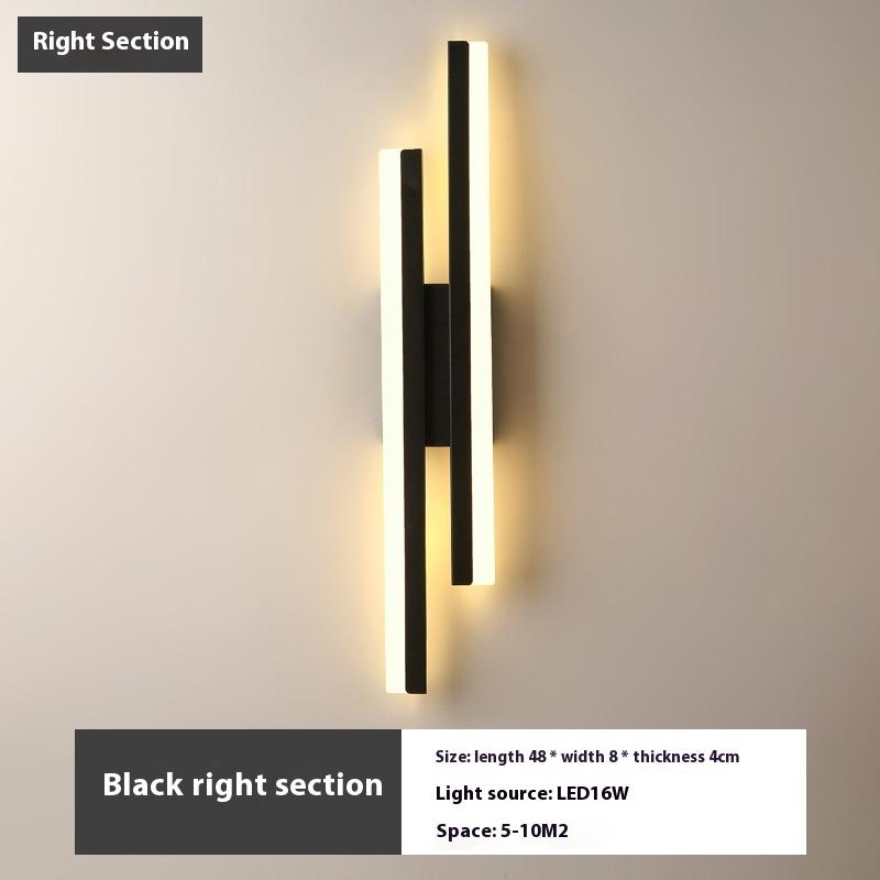 Drátěné LED nástěnné svítidlo Moderní minimalistické nástěnné svítidlo Žehlička Akryl Ložnice Obývací pokoj Chodba Schodiště Svítidla Skandinávský styl