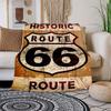 Historic Route 66 Metal Sign Wall DecorBlanket Flannel Throw Blanket for Sofa, Bed, Travel, Camping, Office, Couch, Chair, And Bed Gift for