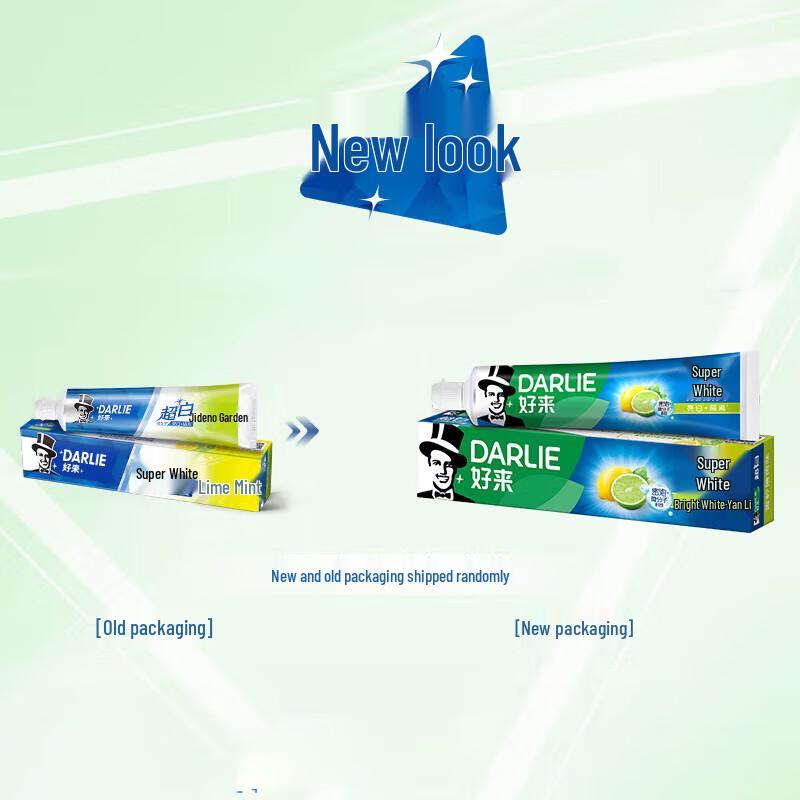 

Darlie Super White Lime Mint Fluoride Toothpaste