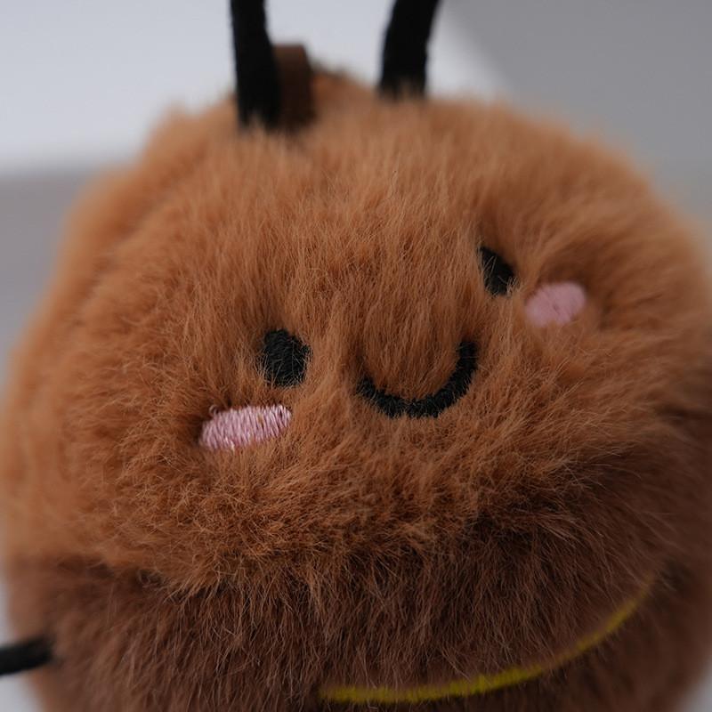 Cute Adorable Plush Cockroach Keychain Doll Soft Stuffed Toy For Backpack Decoration