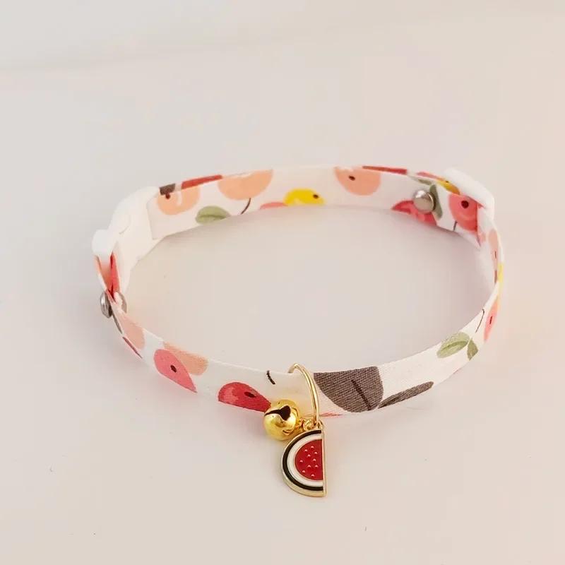 Pet Collar Candy Color Avocado Pendant Cat and Dog Safety Necklace Amagi