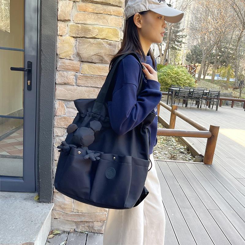 Neuer Rucksack Multifunktionale Reisetasche Schulter-Tragetasche Stofftasche Damen Wolken-Schulranzen Kordelzug
