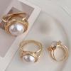 Women Scarf Ring Silk Scarf Ring Clip Faux Pearl Scarf Clasp Elegant Slide