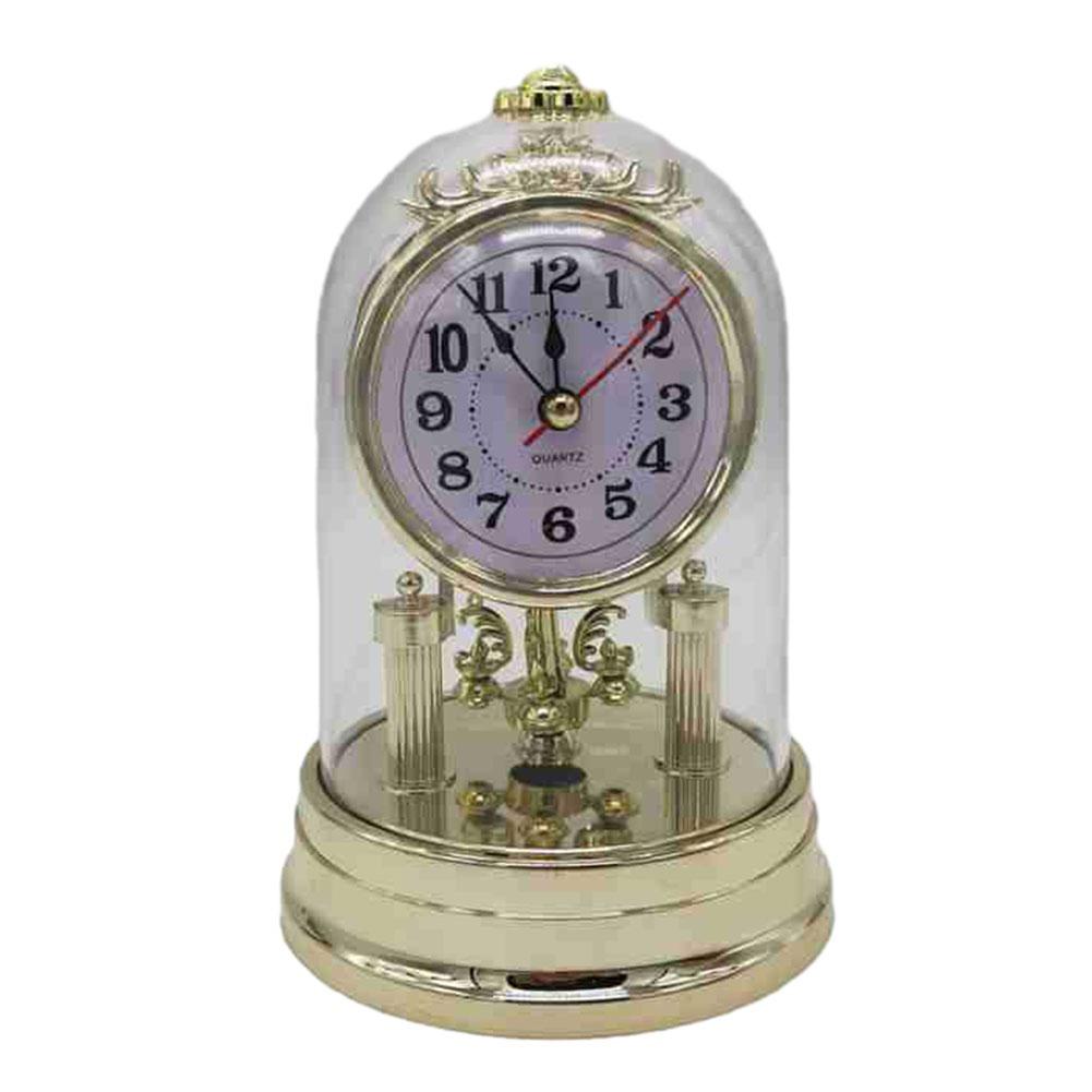 Vintage Clock European Style Antique Clock Retro Style Table Clock with Pendulum and Chime Antique Vintage Design золотой