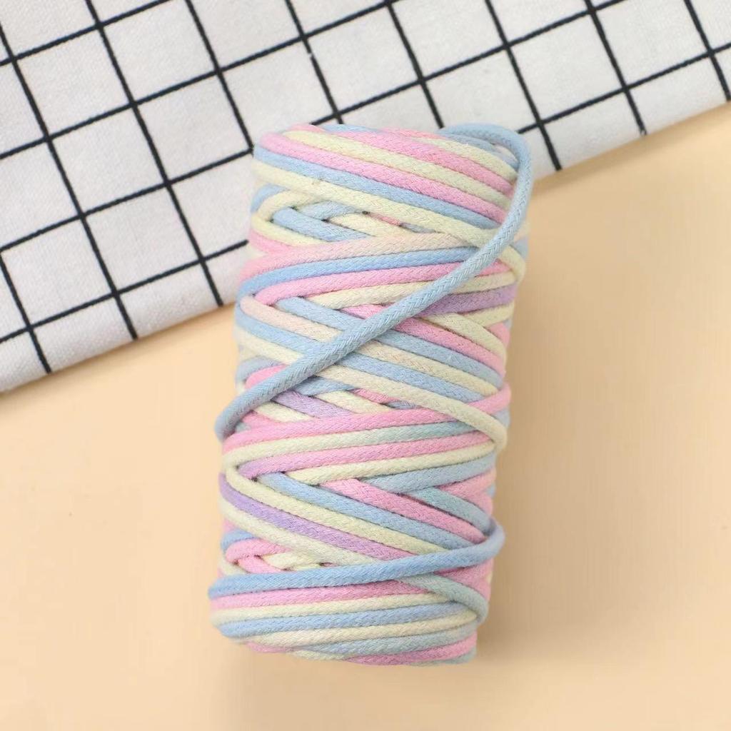Gradient 3mm Cotton Cord for DIY, Braided Bags, Phone Lanyards & Macrame (30m)