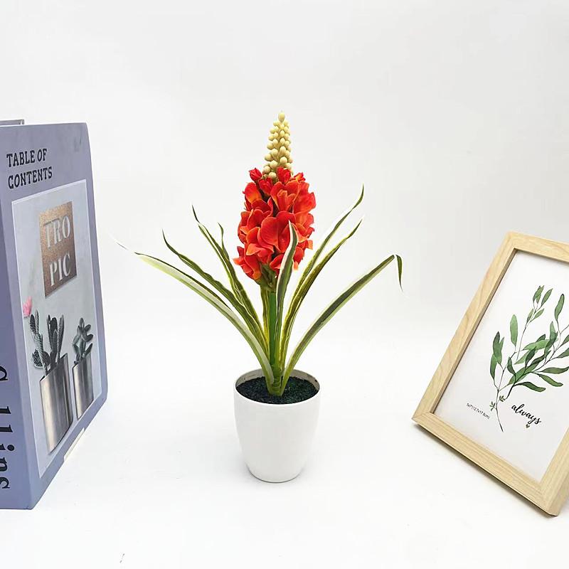 Künstliche Hyacinthus Orientalis L Blume Pflanze mit Samt-Finish für Heimdeko und Foto-Requisiten