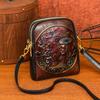 Borsa a tracolla artigianale fatta a mano a doppia texture, grande capacità, morbida, chic orientale, versatilità per lo styling quotidiano