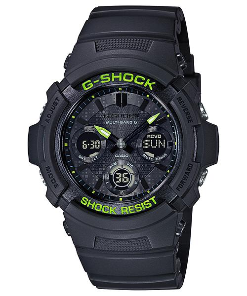 

Casio Men s Resin 200M Water Resistant Analog Shock Resistant Quartz Watch AWG-M100SDC-1A чёрный