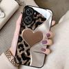 Leopard print love applies to Apple 17Air mobile phone case iphone15 cute 16promax couple 14 glass 13
